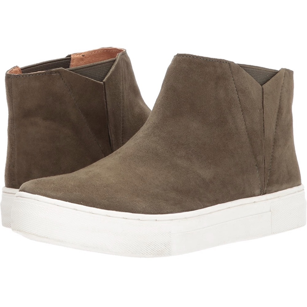 🛍️ NWT Seychelles Suede Platform Olive Sneakers